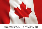 Canada flag background with...