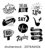 set of hipster vintage retro... | Shutterstock .eps vector #207646426