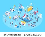 isometric vector image on a... | Shutterstock .eps vector #1726956190