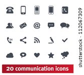 web  communication icons ... | Shutterstock .eps vector #112067309