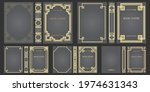 set ornamental old frames.... | Shutterstock .eps vector #1974631343