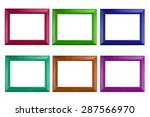 colorful photo frame isolated... | Shutterstock . vector #287566970