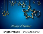 2020 merry christmas background ... | Shutterstock .eps vector #1489286840