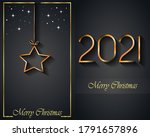 2021 merry christmas background ... | Shutterstock . vector #1791657896
