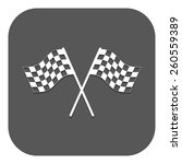 the checkered flag icon. finish ... | Shutterstock .eps vector #260559389