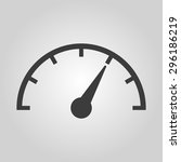the tachometer  speedometer and ... | Shutterstock .eps vector #296186219