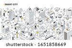smart city concept. people... | Shutterstock .eps vector #1651858669