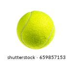 Tennis ball isolated on white...