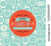 poster happy father's day... | Shutterstock .eps vector #143040499