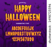 Halloween Font. Typography...