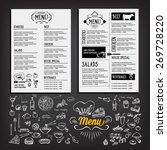 food menu  restaurant template... | Shutterstock .eps vector #269728220