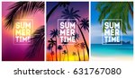 summer tropical backgrounds set ... | Shutterstock .eps vector #631767080