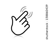 click. hand icon pointer.... | Shutterstock .eps vector #158860439