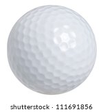 Golf ball isolated on white...