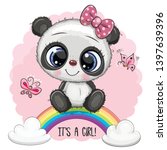 greeting card cute cartoon... | Shutterstock .eps vector #1397639396