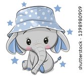 Cute Cartoon Elephant In Panama ...