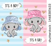 Baby Shower Greeting Card With...