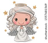 Cute Cartoon Christmas Angel...