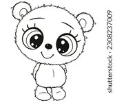 coloring page cute teddy bear...