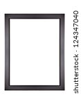 Isolated black picture frame