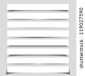 set of box shadows | Shutterstock .eps vector #119027590
