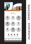 one page website design for... | Shutterstock .eps vector #294925496