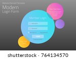 modern member login website... | Shutterstock .eps vector #764134570