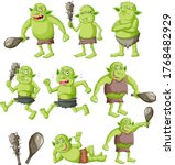 Set Of Goblin Or Troll With...