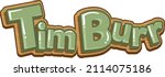 timburr logo text design... | Shutterstock .eps vector #2114075186