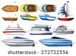 Boat Collection Isolated On...