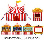 Circus Tent And Game Boothes...
