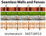 Seamless Walls And Fences In...