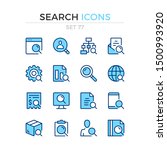 search icons. vector line icons ... | Shutterstock .eps vector #1500993920