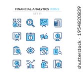 financial analytics icons.... | Shutterstock .eps vector #1954820839