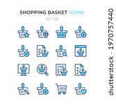 shopping basket icons. vector... | Shutterstock .eps vector #1970757440