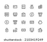 financial line icons. finance ... | Shutterstock .eps vector #2103419249