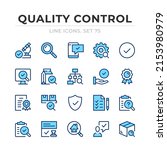 quality control vector line... | Shutterstock .eps vector #2153980979