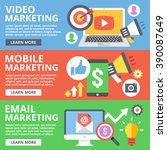 video marketing  mobile... | Shutterstock .eps vector #390087649