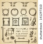  vector decorative set items... | Shutterstock .eps vector #141297310