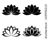 Four Lotus Silhouettes For...