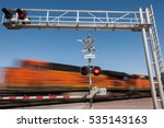 Zooming train engine speeding...