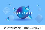  stylish blue vector template... | Shutterstock .eps vector #1808034673