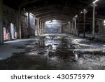 Disused, derelict and abandoned industrial warehouse.