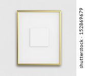 blank modern 3d frame on... | Shutterstock . vector #152869679