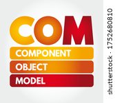 com   component object model... | Shutterstock .eps vector #1752680810