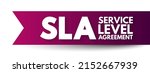 sla service level agreement  ... | Shutterstock .eps vector #2152667939