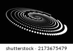 spiral with white halftone dots ... | Shutterstock .eps vector #2173675479