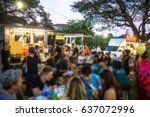 Food Truck Festival Blurred on Purpose