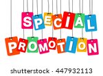 vector colorful hanging... | Shutterstock .eps vector #447932113
