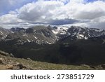 High Hiking Trail at Rocky Mountains National Park, Colorado image ...